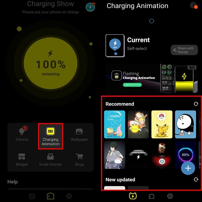 Cách tạo hiệu ứng sạc pin cho Android và iOS
