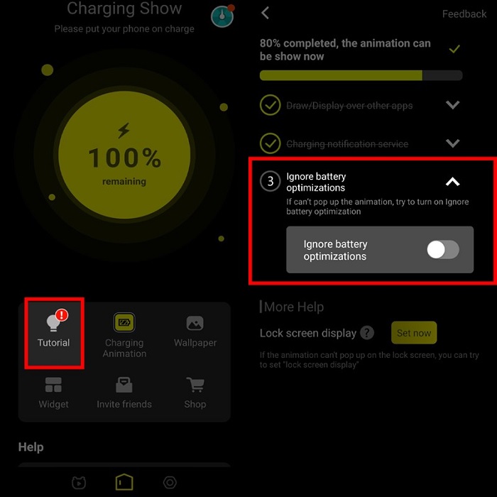Chọn Ignore battery optimizations