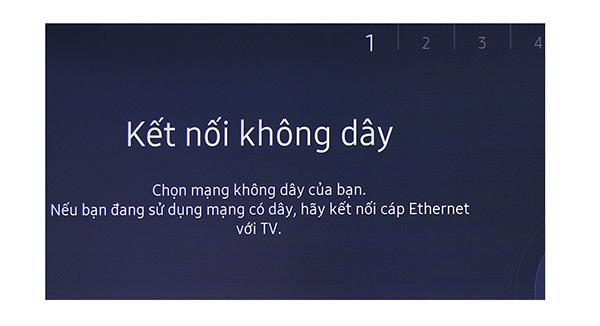 Hướng dẫn các bước thiết lập thông tin cho Tivi Samsung (2)