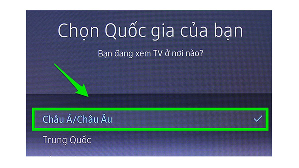 Hướng dẫn các bước thiết lập thông tin cho Tivi Samsung (3)