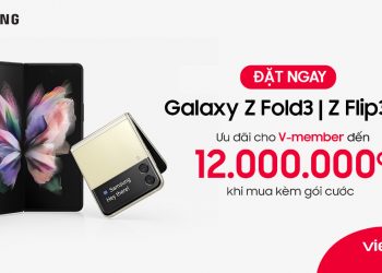 Dành riêng cho V-member – Ưu đãi đến 12 triệu khi đặt mua Galaxy Z Fold3 | Flip3 5G kèm gói cước