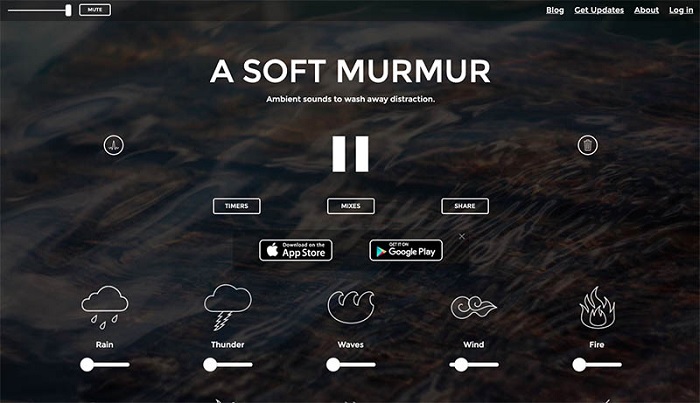 Giao diện website asoftmurmur.com