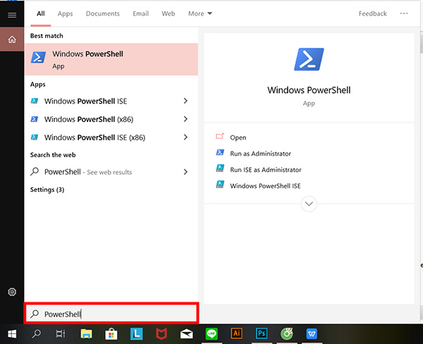 Xem Serial number của laptop bằng mã lệnh PowerShell