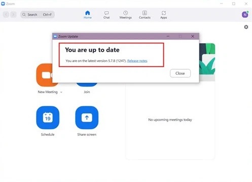 Phiên bản đã sử dụng đã cập nhật
