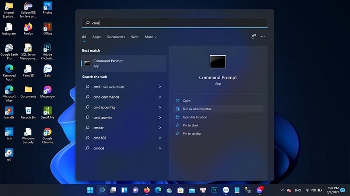 cách tắt máy tính trên Windows 11