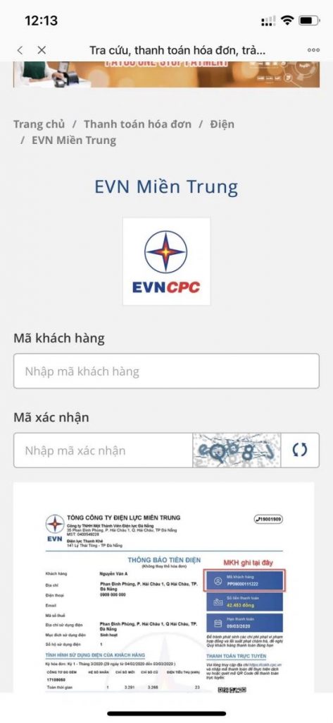 cách xem lượng điện tiêu thụ trong tháng