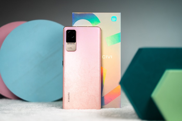 Cận cảnh Xiaomi CIVI màu Hồng