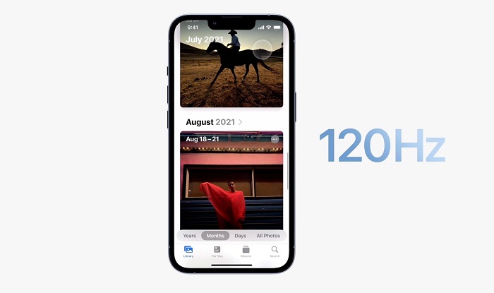 iPhone 13 Pro Max được trang bị màn hình 120Hz