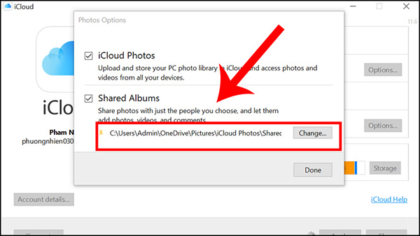 Chuyển ảnh từ máy tính Windows sang iPhone bằng iCloud