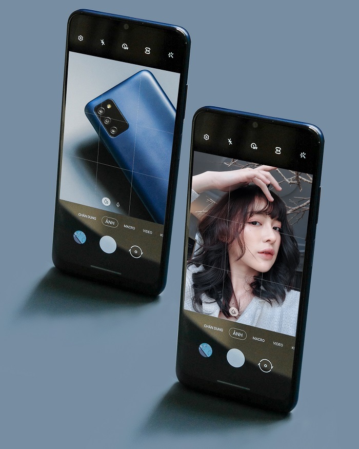 Giao diện camera của Galaxy A03s