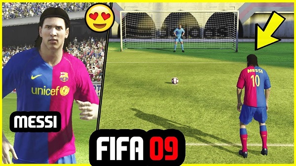 Phiên bản game FIFA 09 ra mắt năm 2009 với đồ họa 3D nổi bật