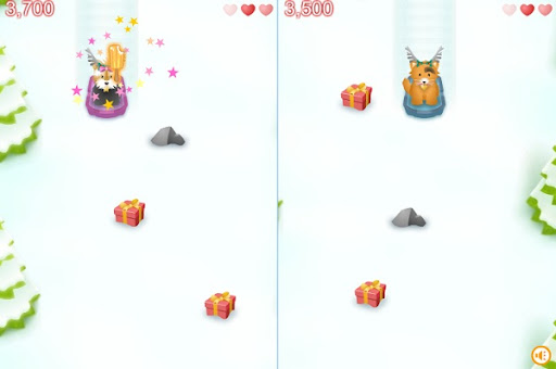 Chơi game dành cho 2 người với Cún con trượt tuyết