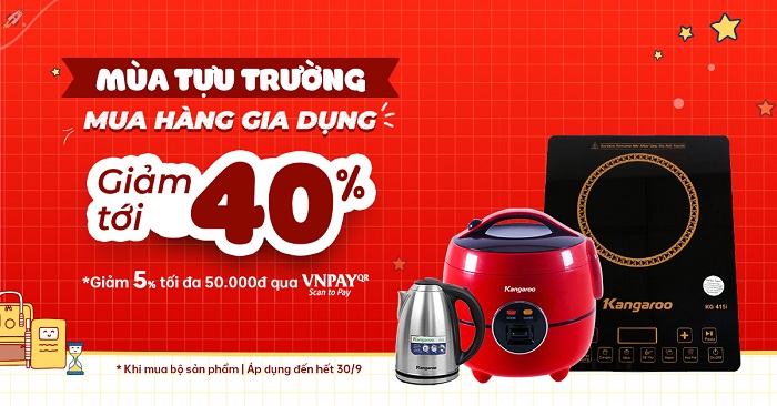 Viettel Store giảm tới 40% nhiều sản phẩm gia dụng mùa tựu trường