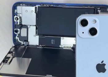hình ảnh thực tế bên trong iPhone 13