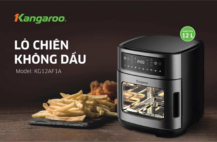 Lò chiên không dầu điện tử 12L Kangaroo KG12AF1A