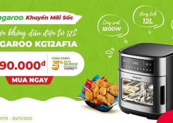 [Sale sốc] Giảm ngay 1,5 triệu đồng khi mua Lò chiên không dầu điện tử 12L Kangaroo KG12AF1A tại Viettel Store