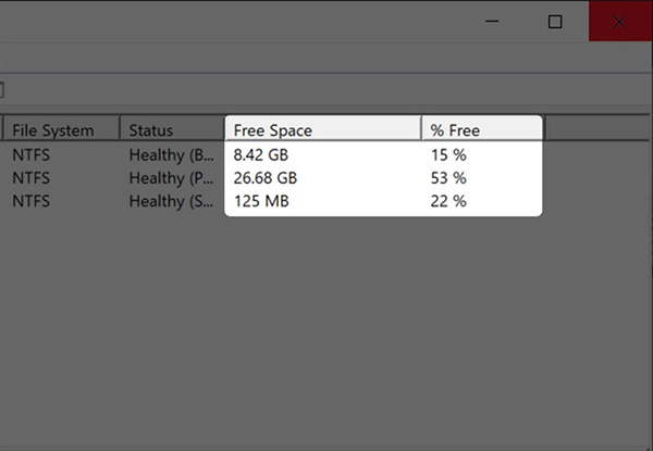 Kiểm tra dung lượng ổ cứng máy tính tại Disk Manager (1)