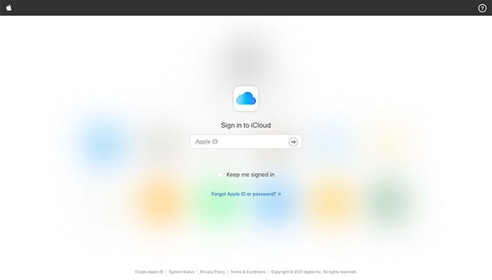 Đăng nhập tài khoản iCloud