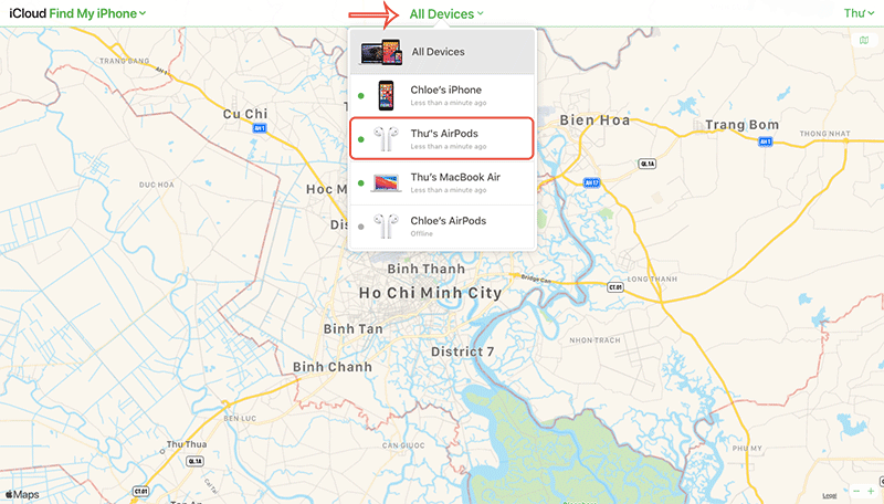 Chọn tai nghe của bạn và tìm