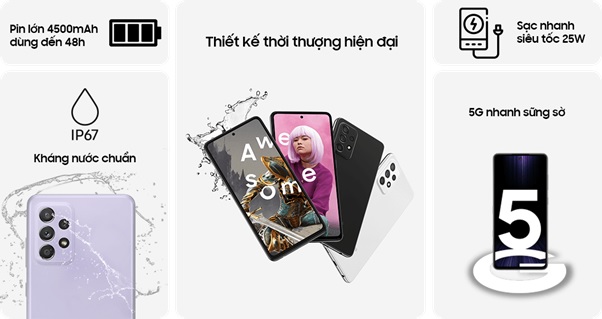 Các ưu điểm của Galaxy A52s 5G