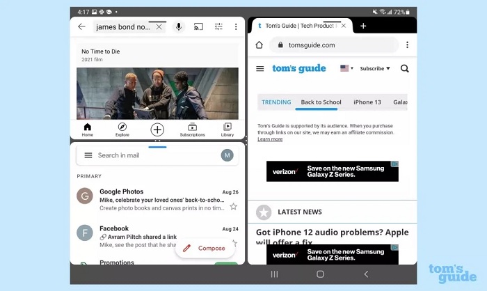 Bật tính năng đa tác vụ
