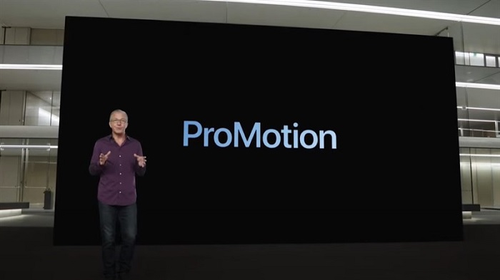 Màn hình 120Hz được đặt tên là ProMotion