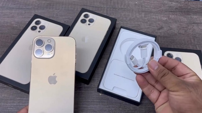 Cáp chuyển đổi USB-C sang Lightning đi kèm máy