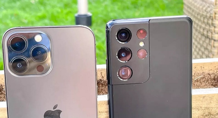 Camera sau trên iPhone 13 Pro Max và Galaxy S21 Ultra