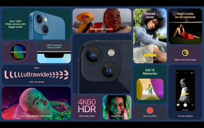 Ưu điểm của camera trên iPhone 13 mini và iPhone 13