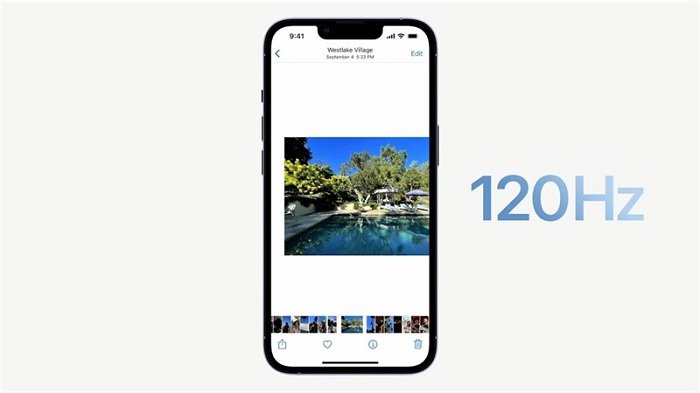 iPhone 13 Pro có tần số quét màn hình lên tới 120Hz, trong khi iPhone 13 chỉ là 60Hz