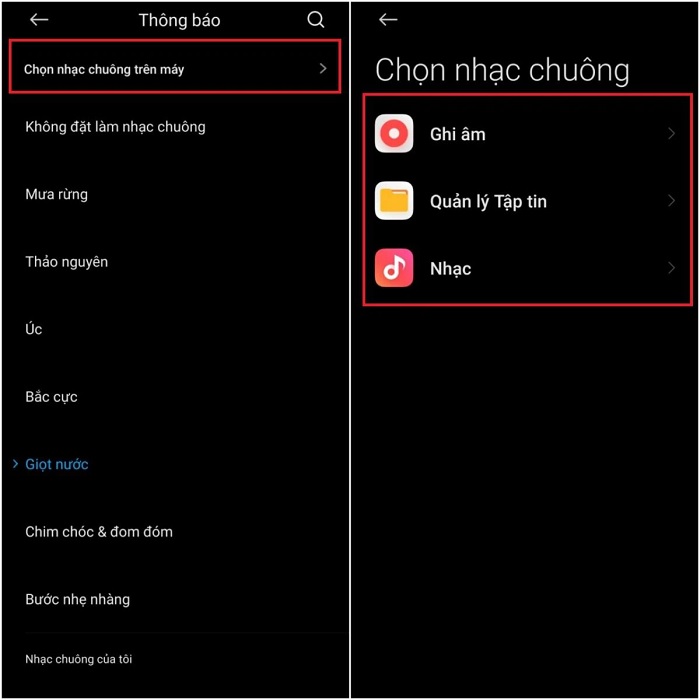 Thay đổi âm thông báo trên điện thoại Android