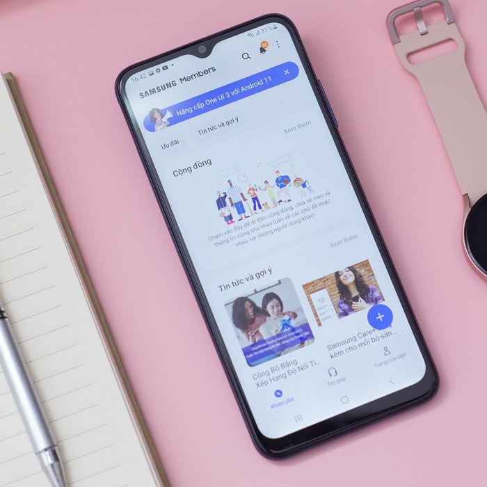 trải nghiệm Galaxy A03s