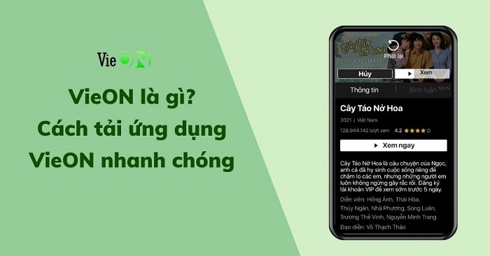 Ứng dụng VieON được nhiều người sử dụng