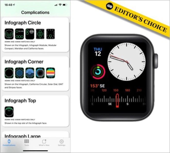 Ứng dụng Watchsmith