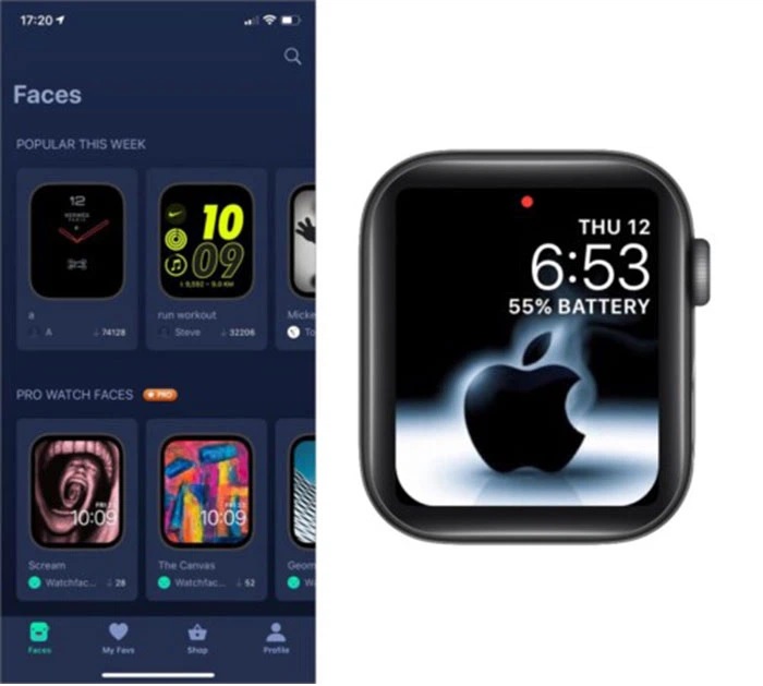 Ứng dụng Watchfacely