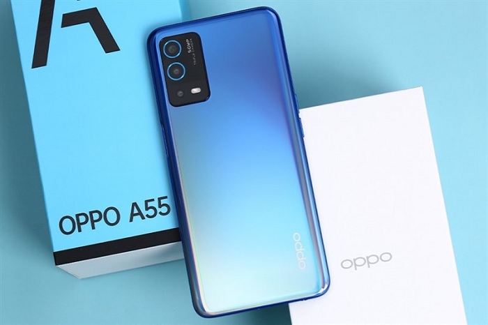 OPPO A55 phiên bản màu Xanh Thời Thượng