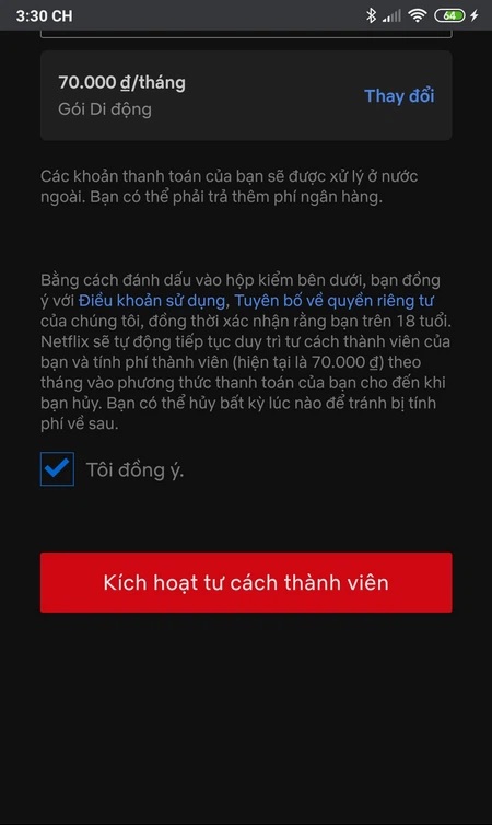 Cách đăng ký Netflix trên điện thoại