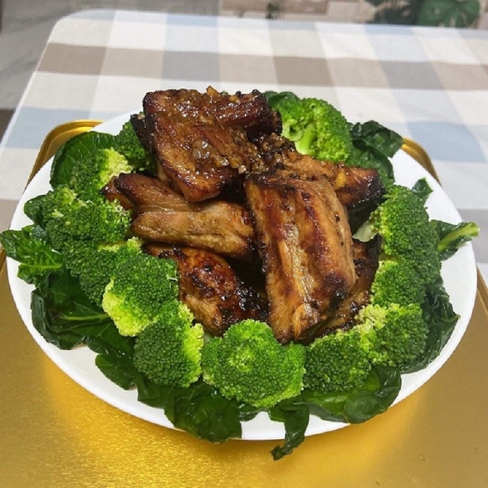 Cách làm sườn nướng bằng nồi chiên không dầu