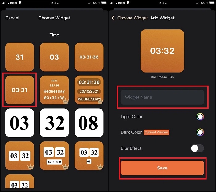 Cách tạo widget trong suốt trên iPhone