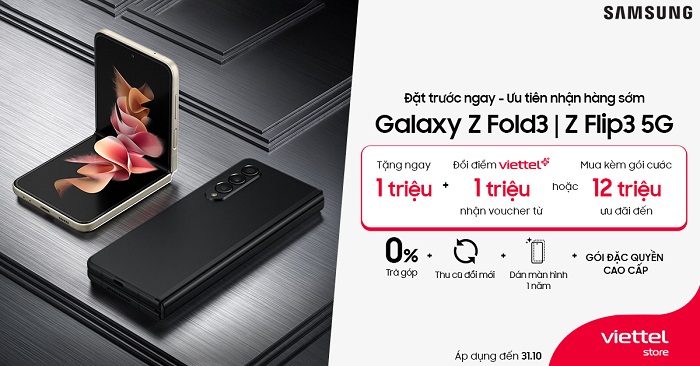 Đặt trước ngay - Ưu tiên nhận hàng sớm siêu phẩm Galaxy Z Fold3 5G & Z Flip3 5G