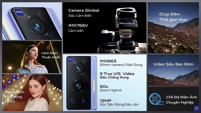 Camera Vivo X70 Pro được tích hợp rất nhiều tính năng mới