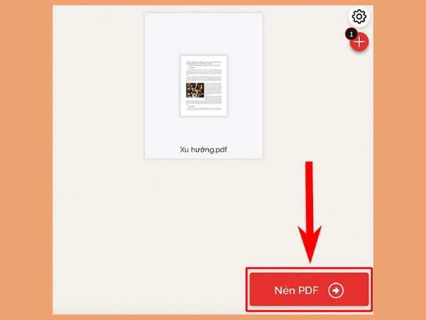 Chọn “Nén PDF”