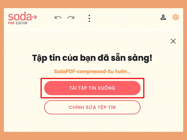 Chọn “TẢI TẬP TIN XUỐNG”