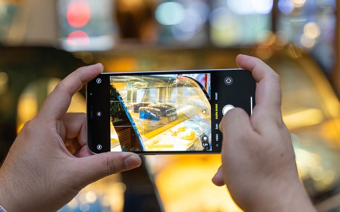 Giao diện camera của iPhone 12 Pro Max