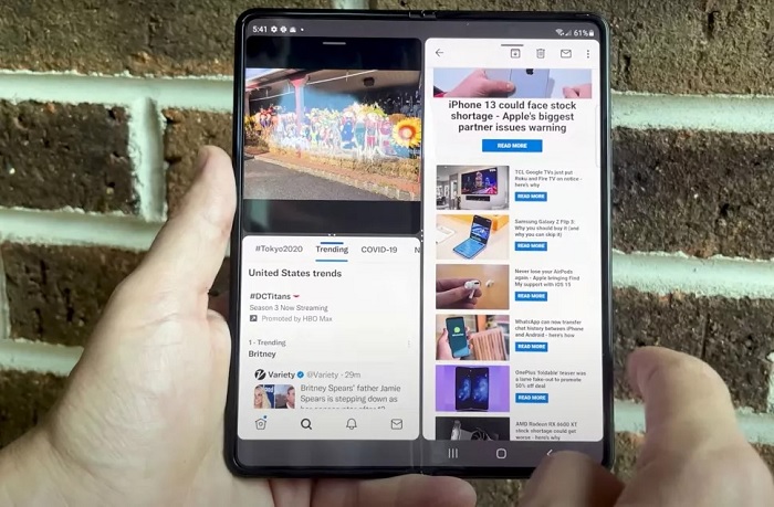 Galaxy Z Fold3 5G như một chiếc tablet