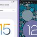 so sánh giao diện iOS 15 và Android 12