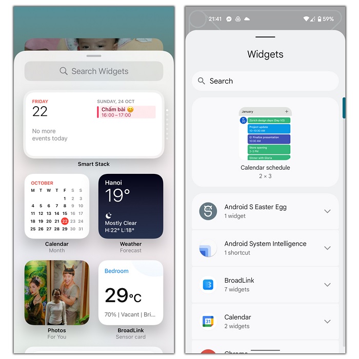 Widgets là tính năng nổi bật nhất trên Android 12 năm nay