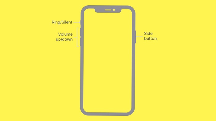 Nút Slide nằm trên cạnh phải còn nút tăng giảm âm lượng và tắt rung nằm trên cạnh trái