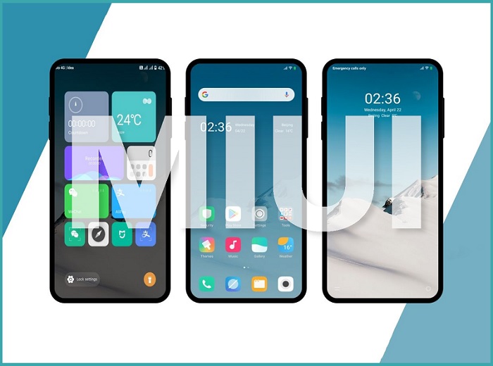 Giao diện MIUI được sử dụng có các dòng điện thoại Xiaomi