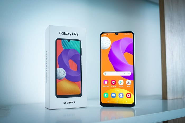 Mặt trước của Samsung Galaxy M22